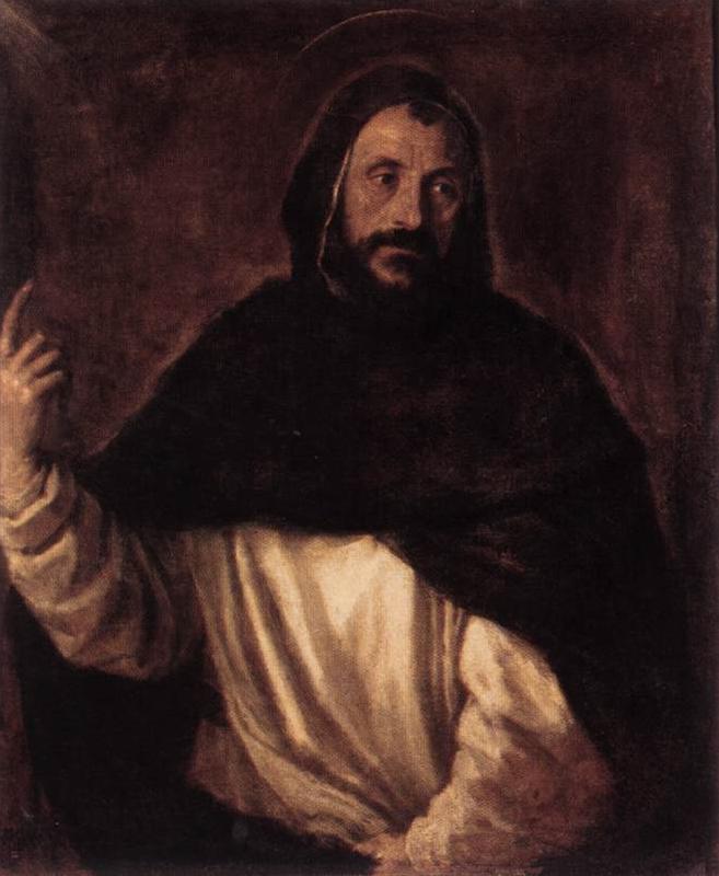 TIZIANO Vecellio St Dominic  st Sweden oil painting art
